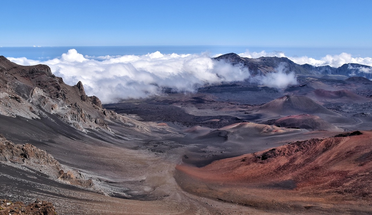하와이 마우이 할레아칼라 분화구