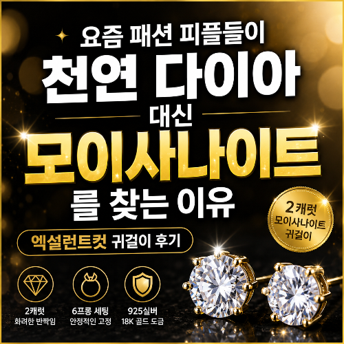 여자친구&middot;아내 선물 추천! 호불호 없는 6프롱 2캐럿 귀걸이 후기