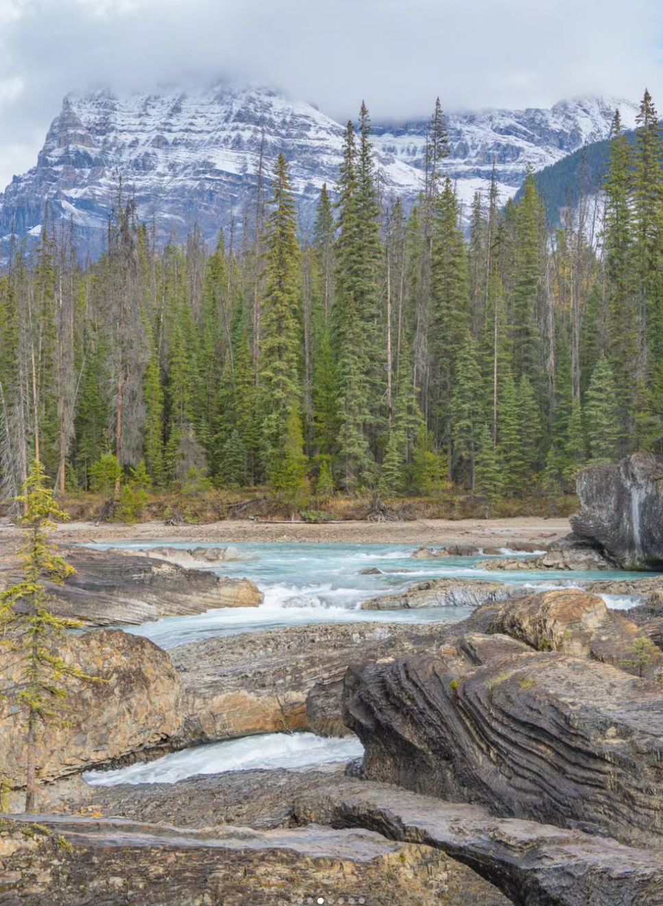캐나다 밴프 네츄럴 브릿지