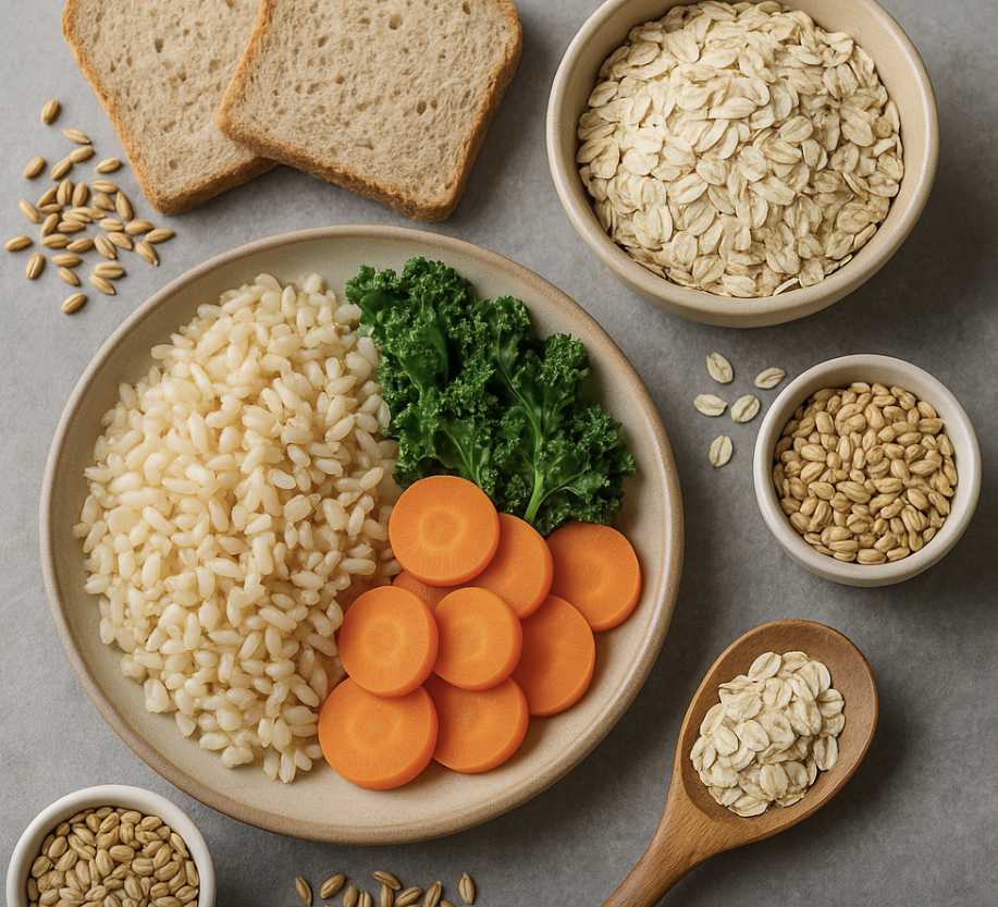 현미 귀리 잡곡의 영양학적 가치 다룬 사진