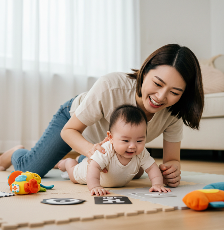 4~5개월: 뒤집기와 탐색