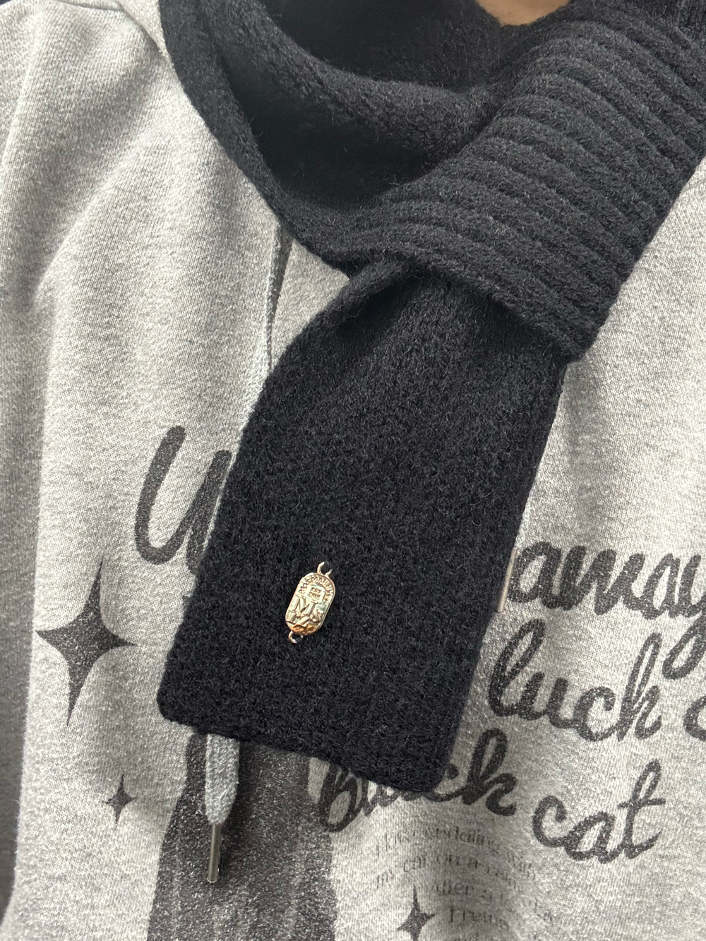 마스마룰즈 Masmarulez 니트 목도리 &amp; 장갑 착용샷