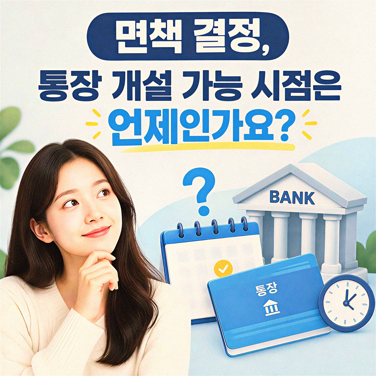 면책 후 통장 새로 만들 때 이것만은 알아두세요