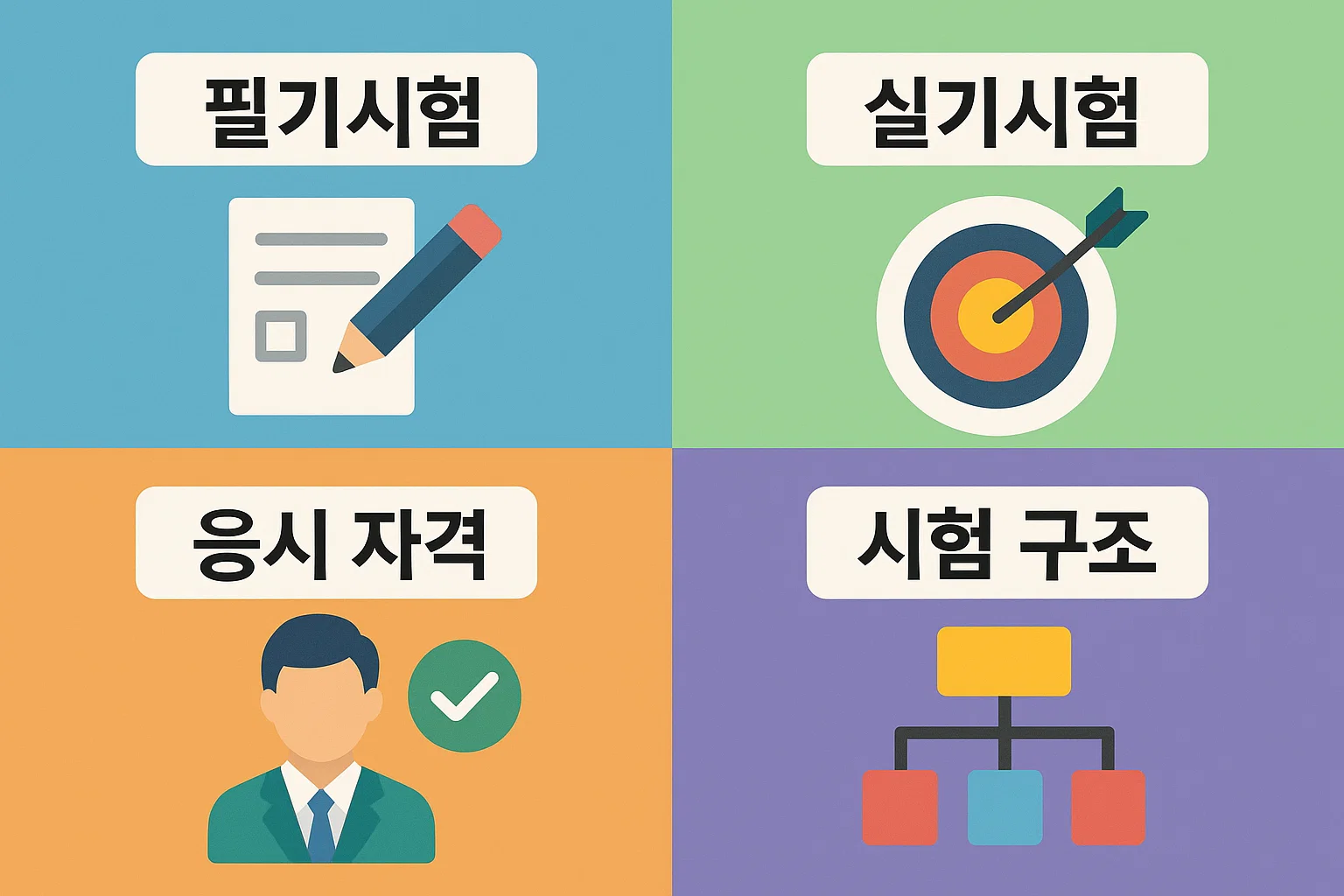 2025년 한식조리기능사 필기시험&middot;실기시험 구성, 응시자격 요건, 시험 구조를 이해하기 쉽게 정리한 인포그래픽으로 초보자가 준비 과정을 빠르게 파악할 수 있는 이미지