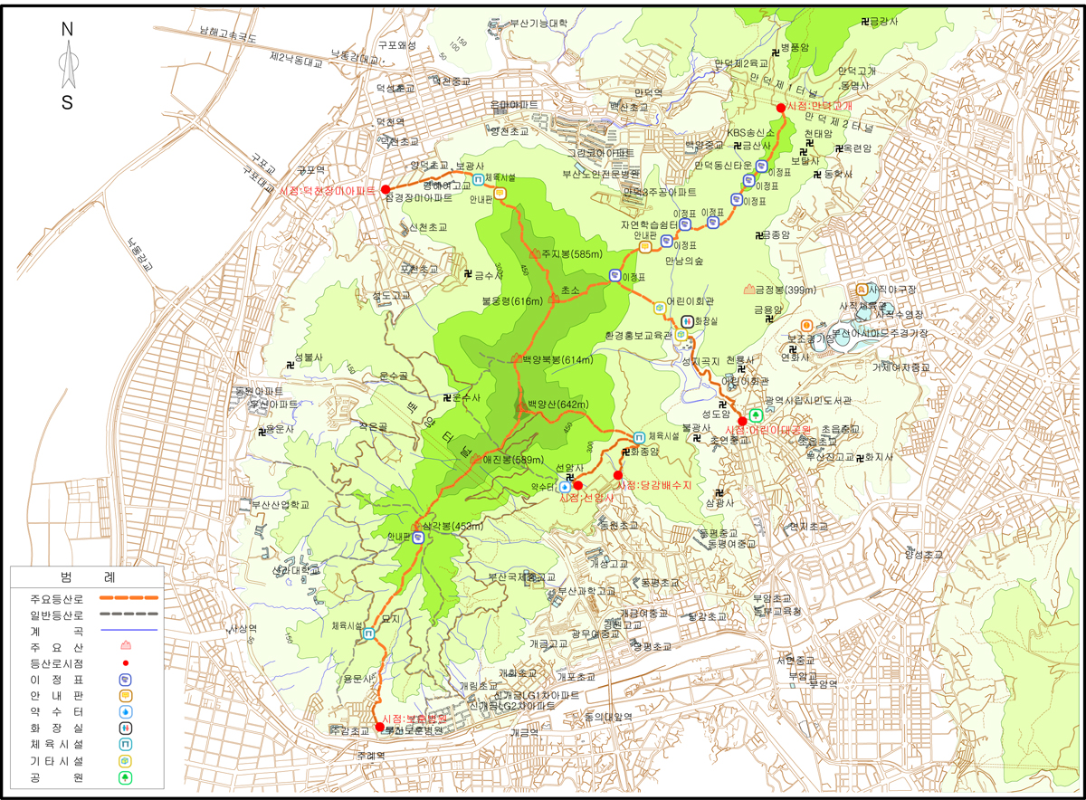 백양산 등산코스