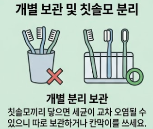 올바른 칫솔 보관법
