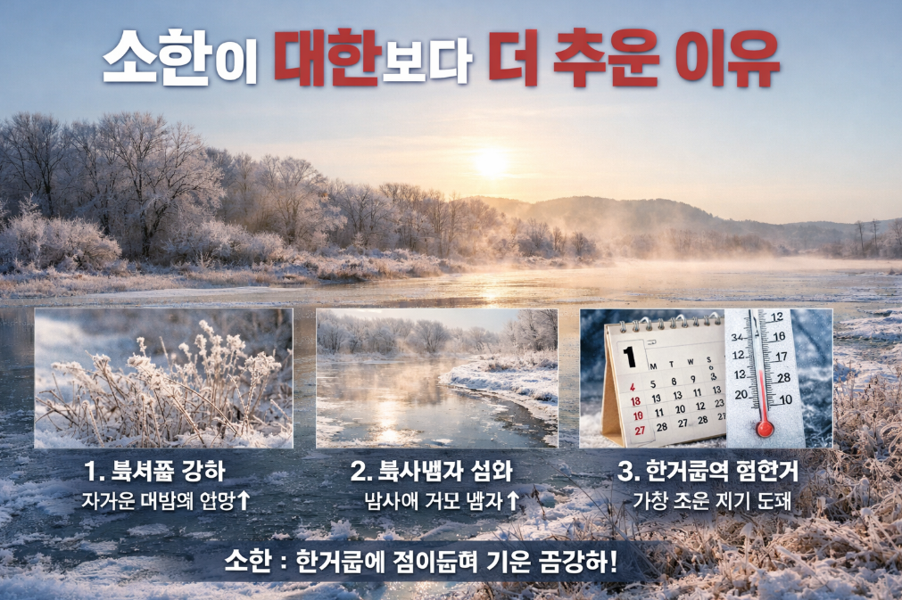 소한이 대한보다 더 춥다는 게 진짜일까?
