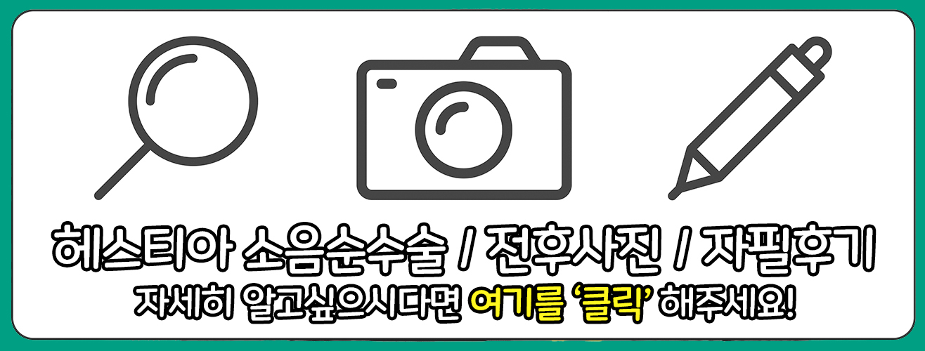 헤스티아 소음순수술 전후사진 자필후기