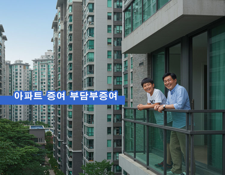 아파트-증여-부담보증여-아버지-아들-미소