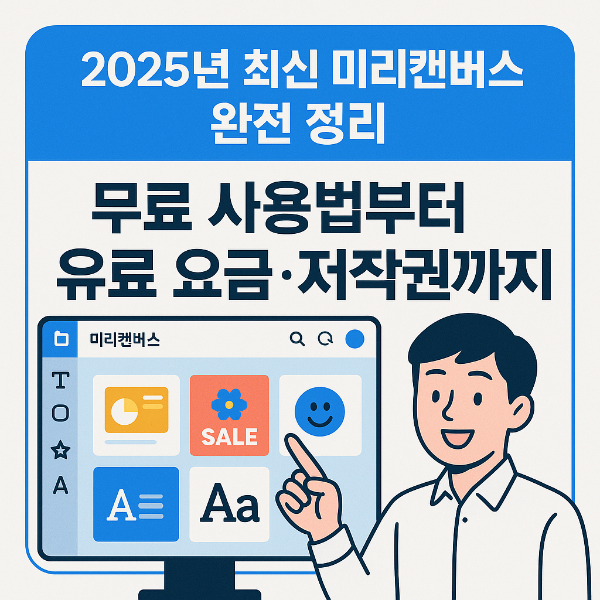 2025 미리캔버스 무료 썸네일 이미지입니다.