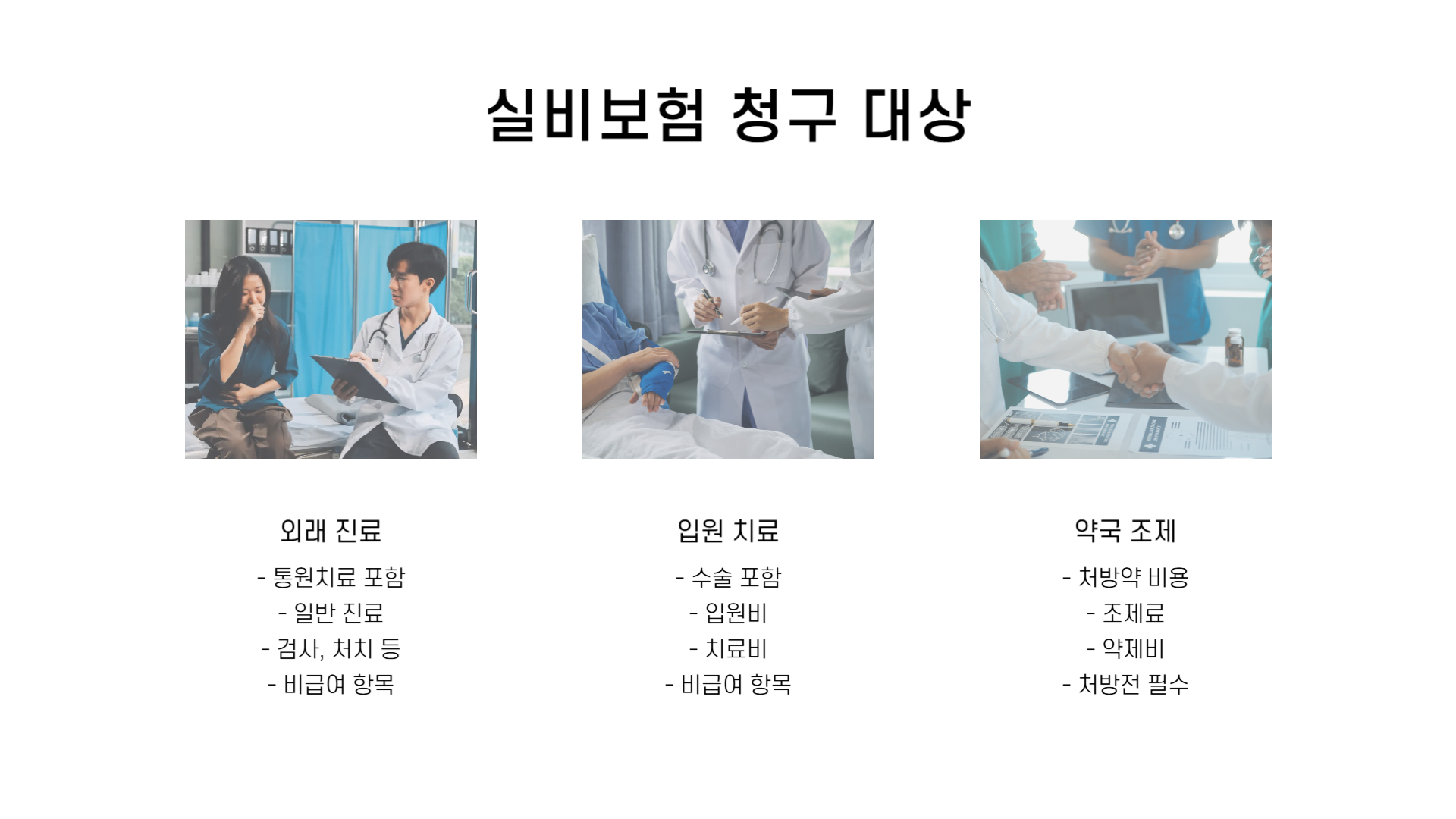 한화손해보험 실비 청구서류