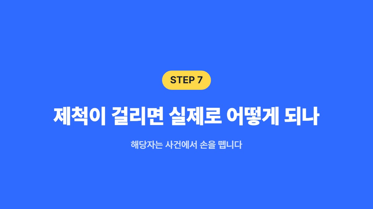 제척이 걸리면 실제로 어떻게 되나 &mdash; 해당자는 사건에서 손을 뗍니다
