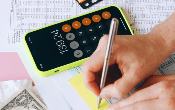 계산기-가계부-작성