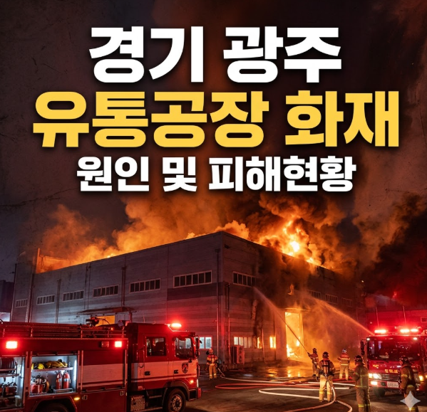 경기 광주 유통공장 화재 원인 및 피해현황