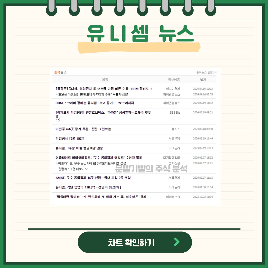 유니셈 뉴스