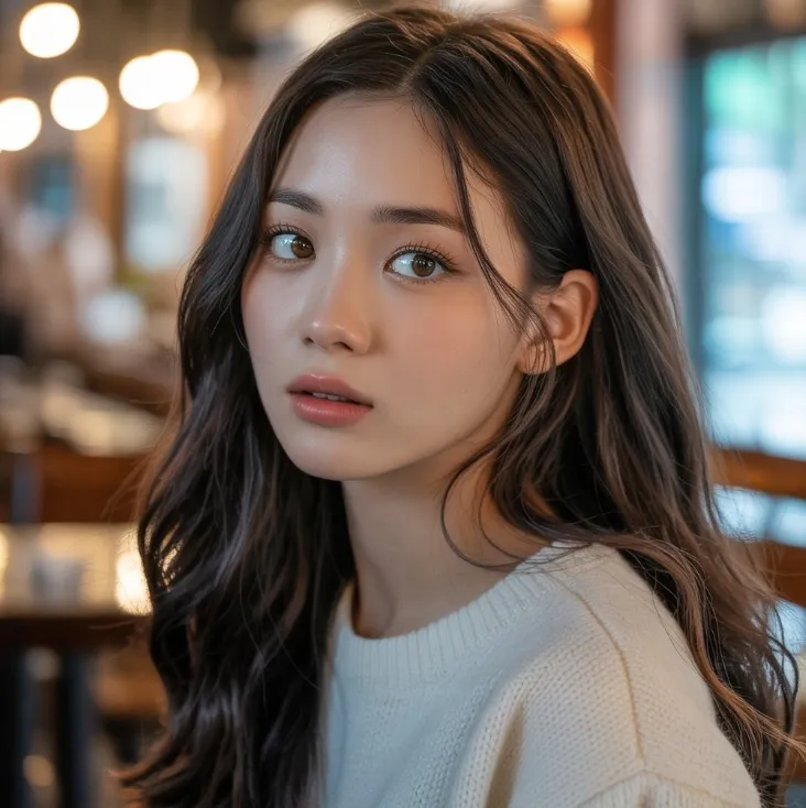 드림렌즈를 착용하고 있는 모습