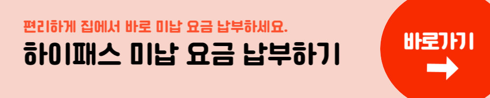 하이패스 미납요금