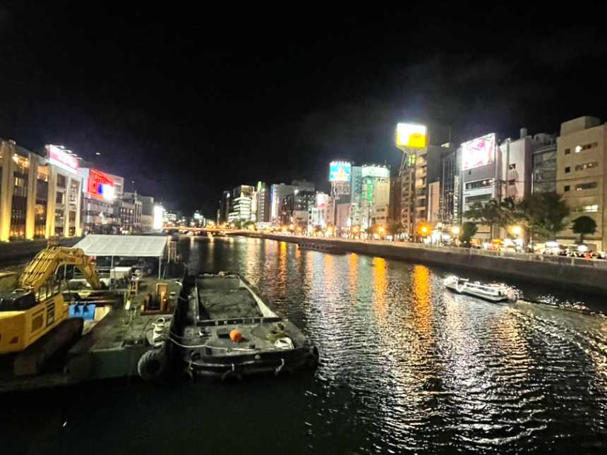 후쿠오카 나카강 야경