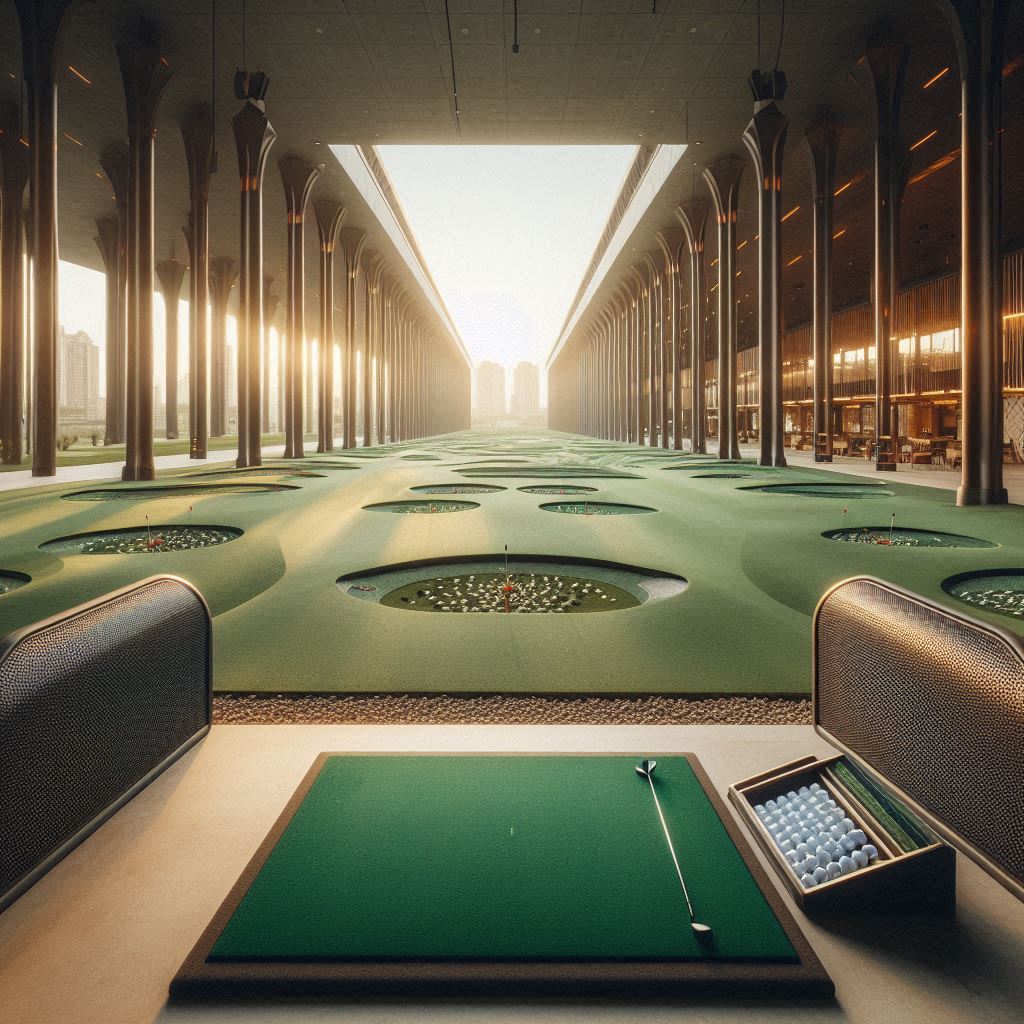 실외골프연습장 배경