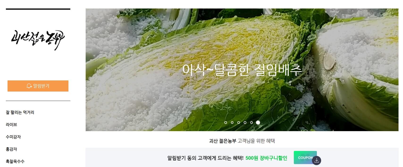 괴산 절임배추20kg