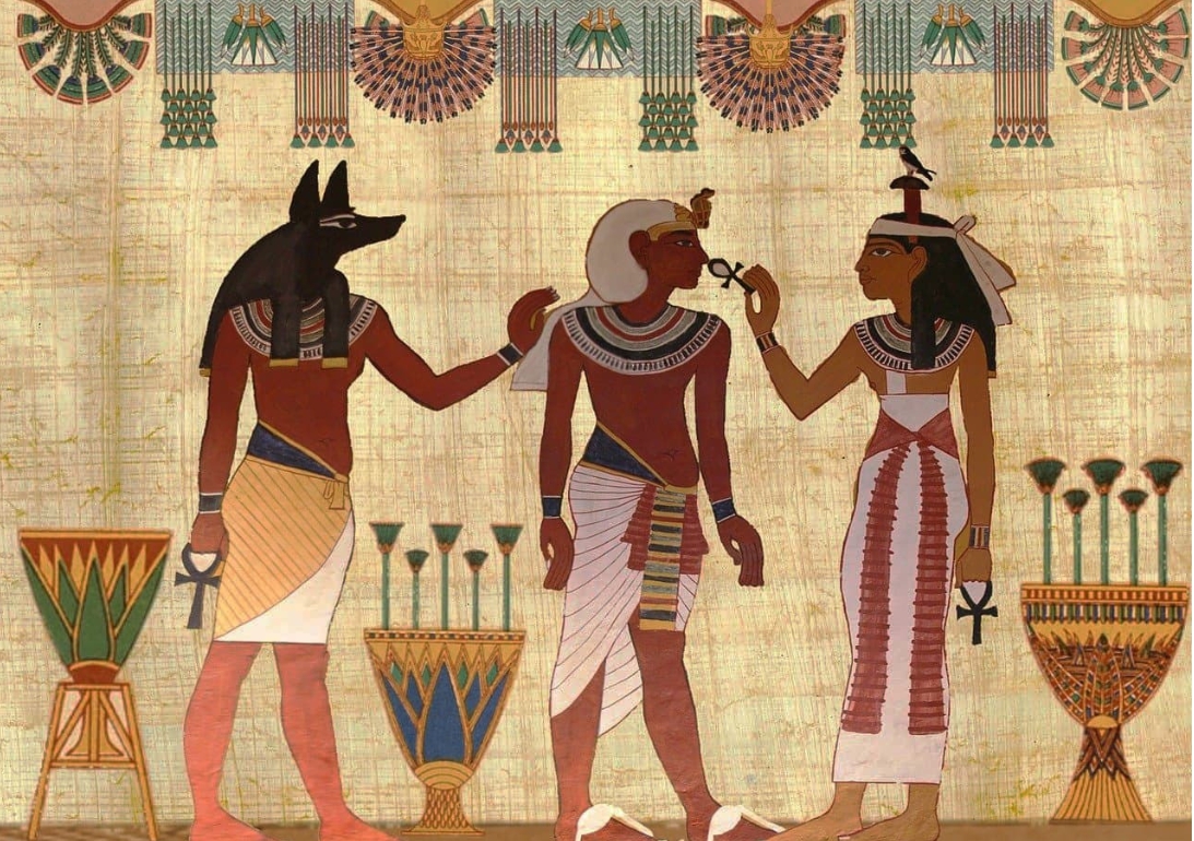 이집트 벽화에서 아로마향