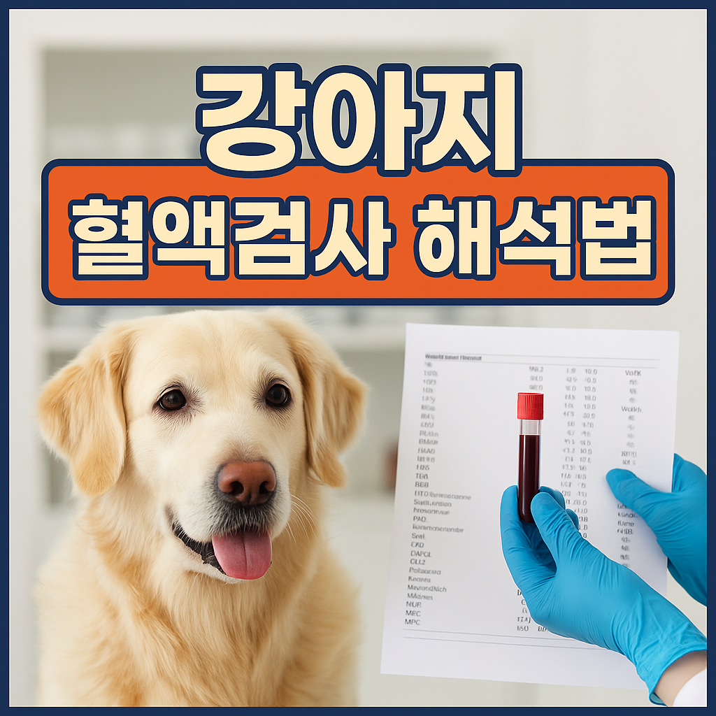 강아지 혈액검사 해석법