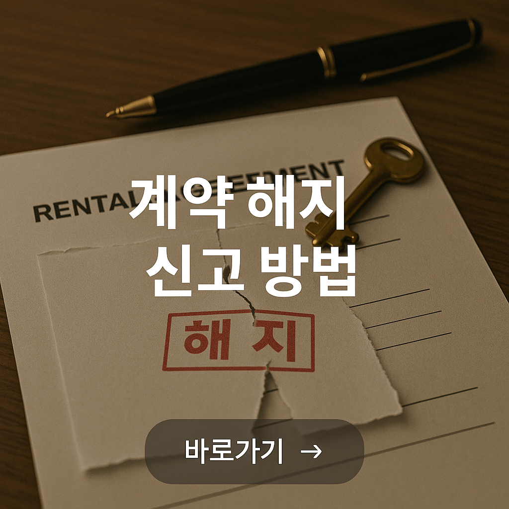 임대차 계약 해지 신고 방법