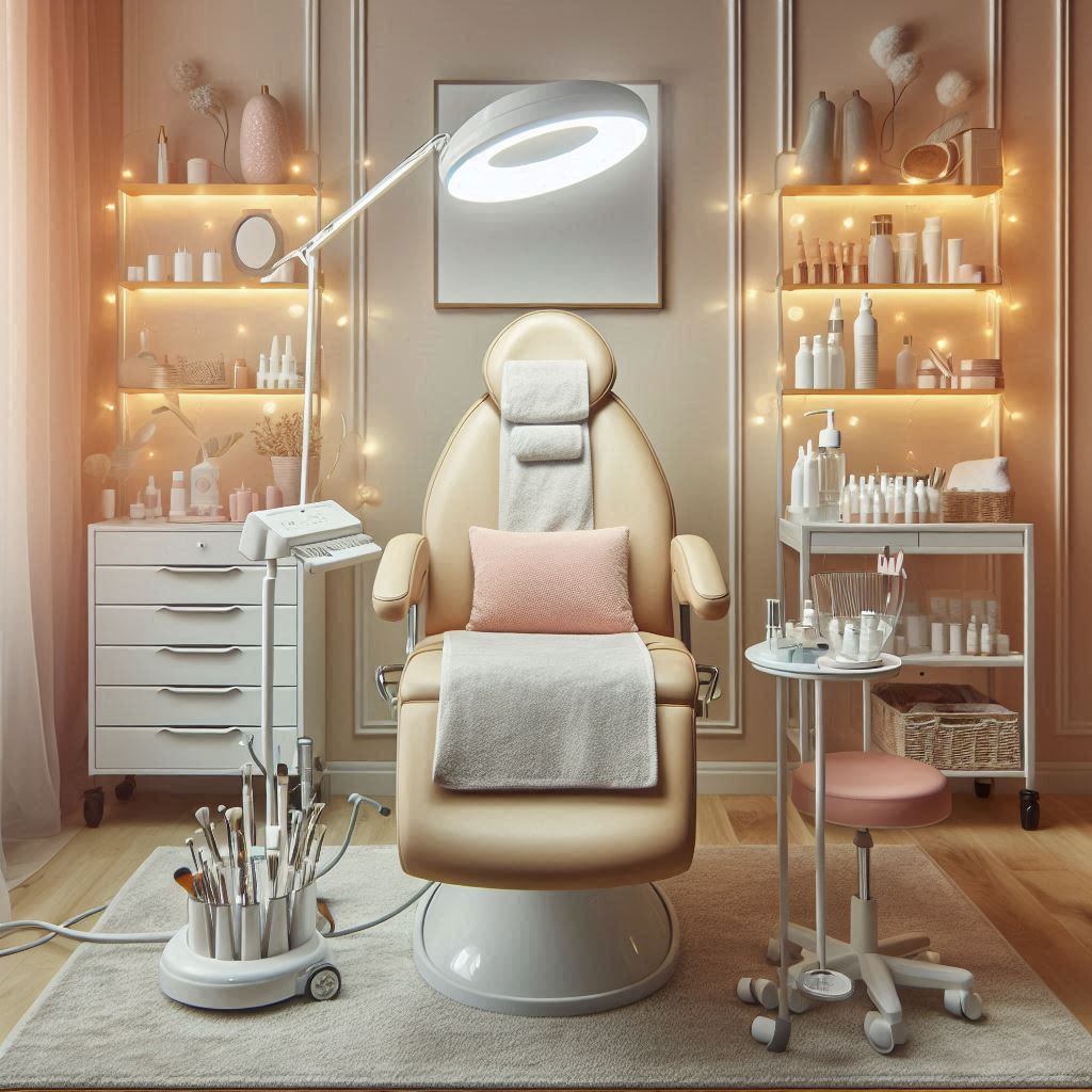 피부,체형관리 샵 배경