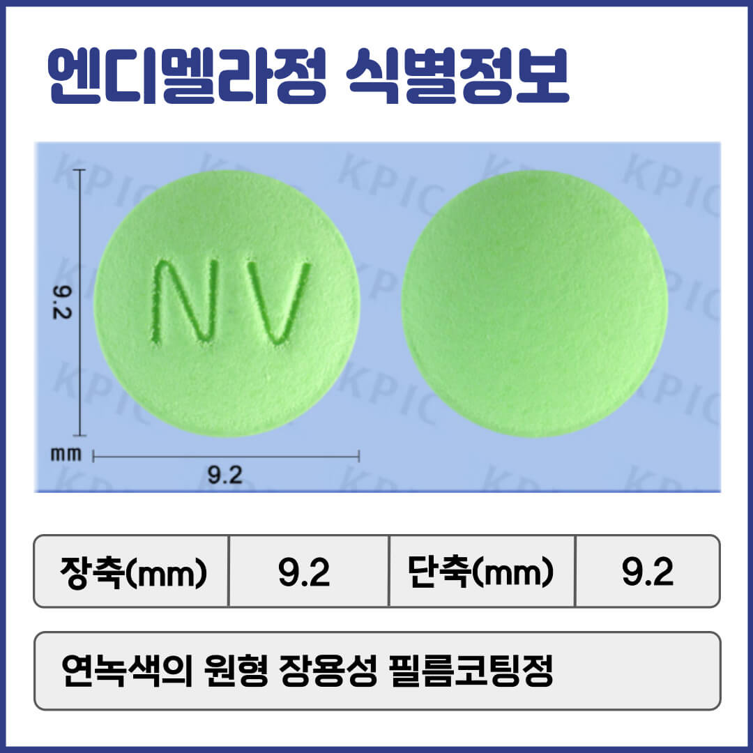 엔디멜라정 식별정보