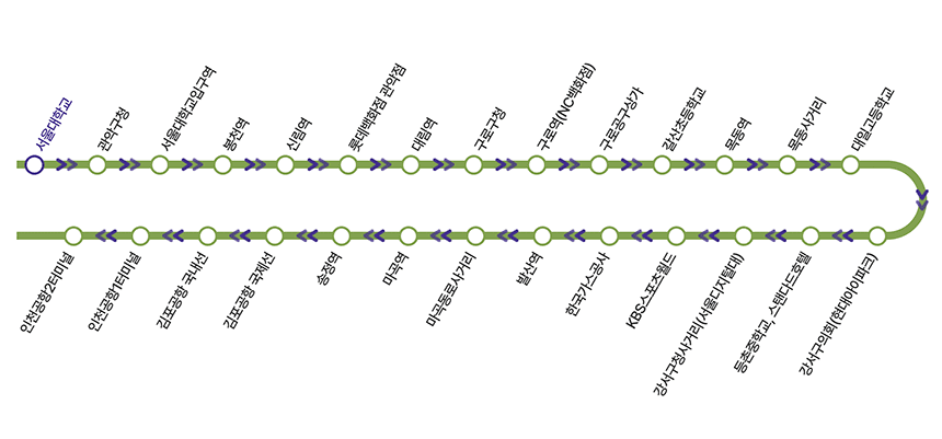 6003번-공항버스-노선도