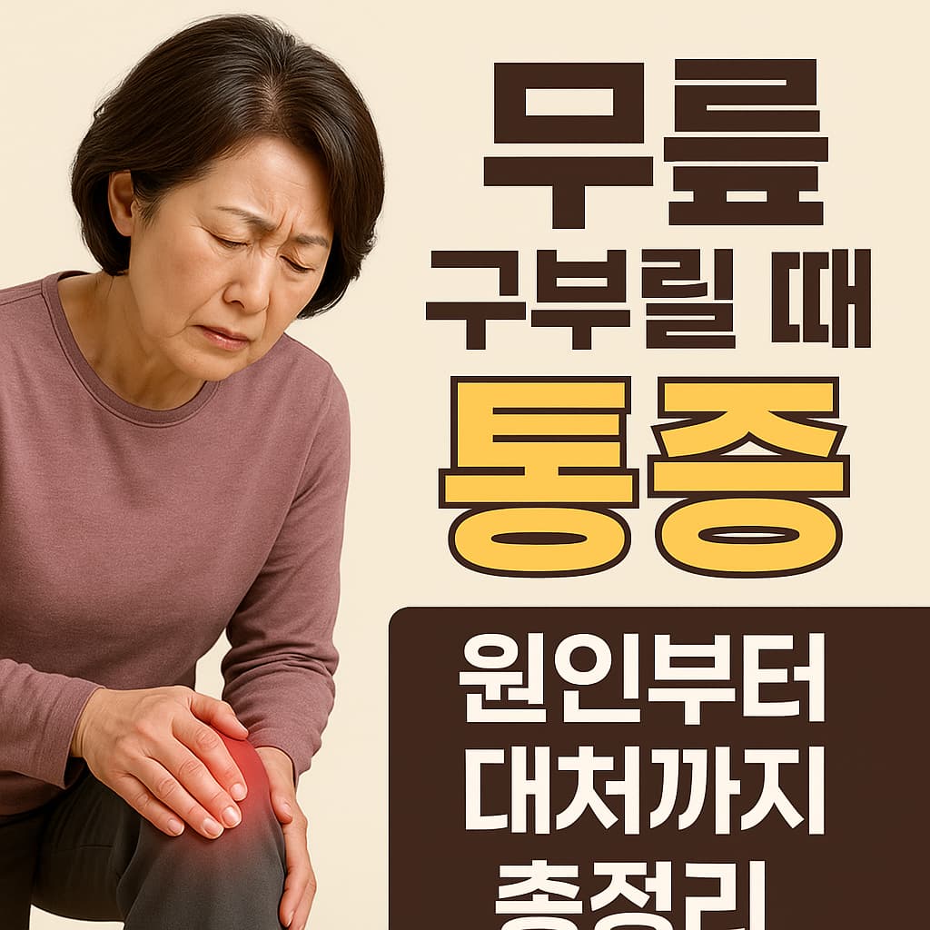 무릎 구부릴 때 통증