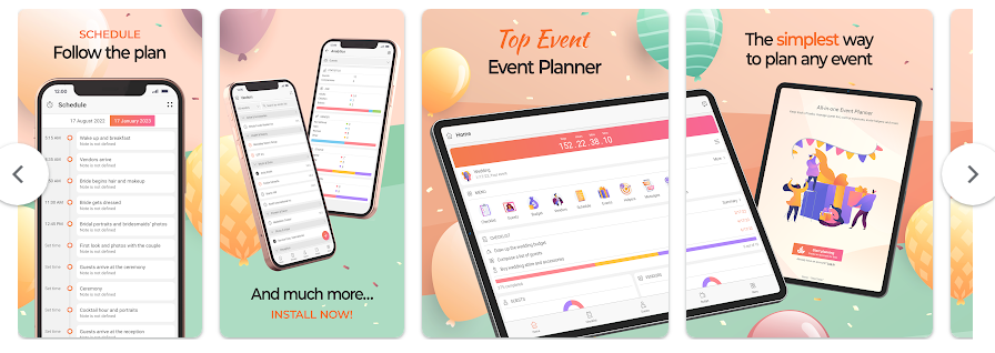 파티 계획 앱, Event Planner, 이벤트 플래너 생일