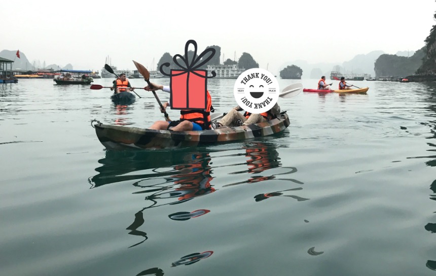 하롱베이 카누체험2