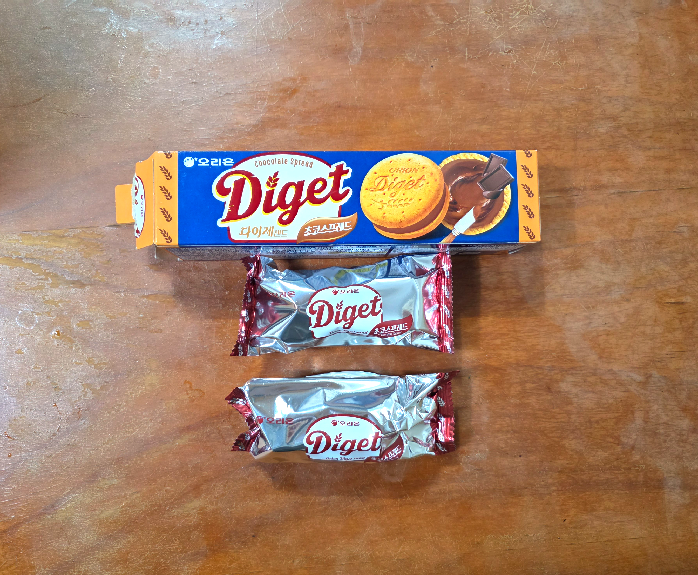 오리온다이제샌드초코스프레드