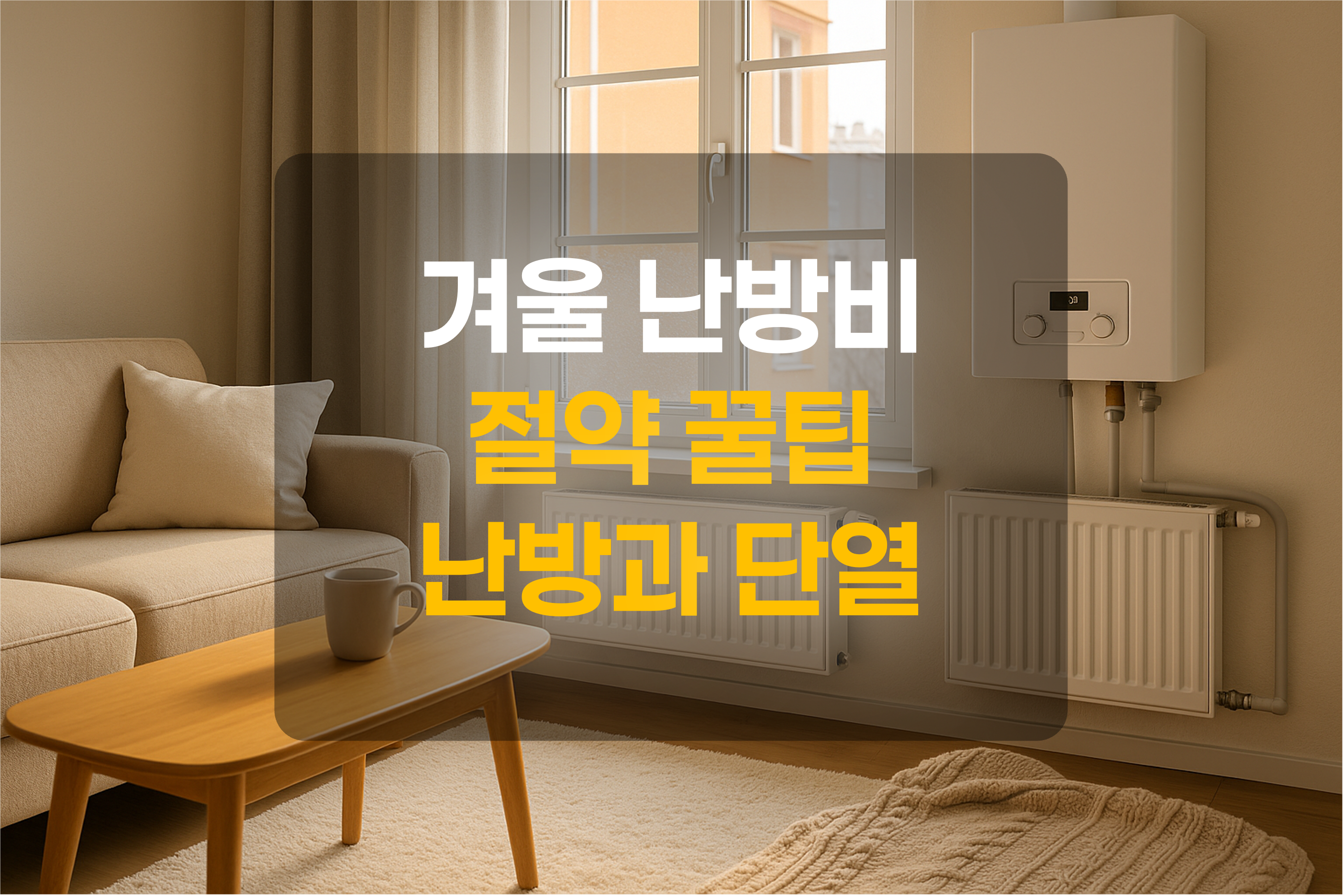 보일러가 설치된 집을 표현한 그림