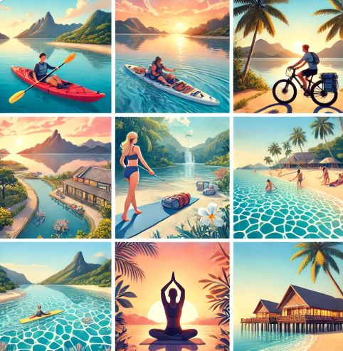 비스섬에서의 여행사진