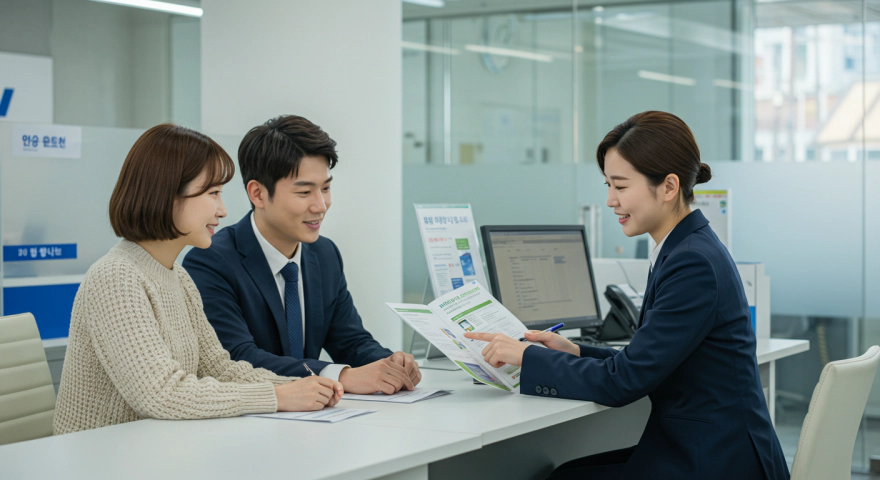 청년미래적금과 청년도약계좌 설명을 듣고 있는 청년들