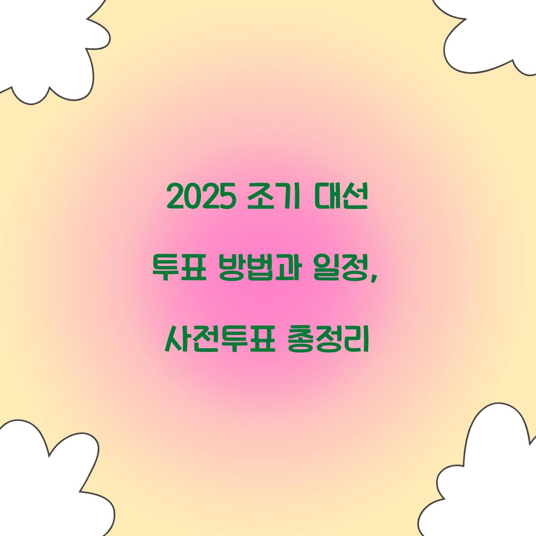 2025 조기 대선 투표
