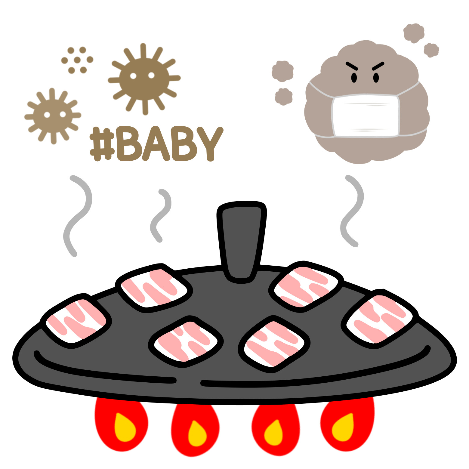 아기 있는 집 실내취사 유해이미지