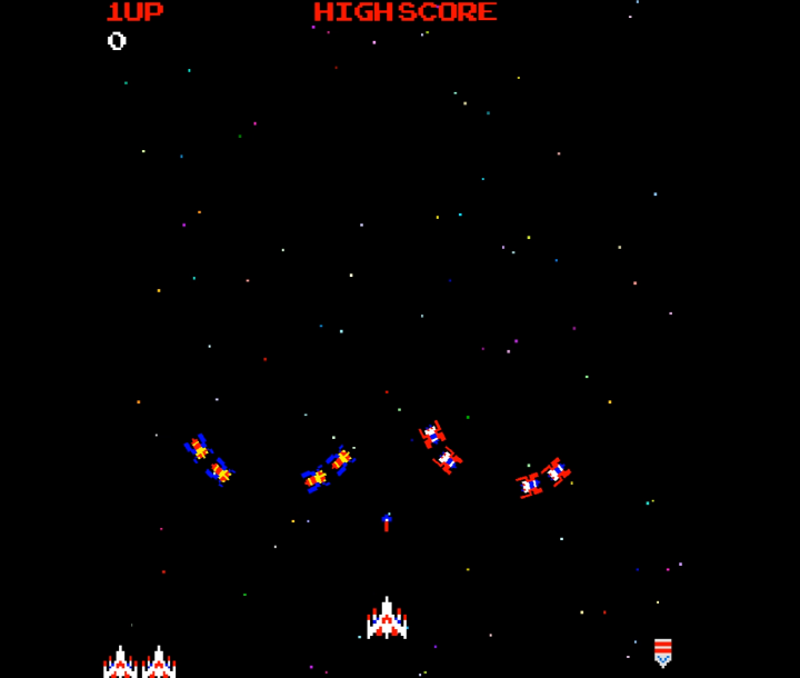 갤러그-2004-플래시게임-시작-화면