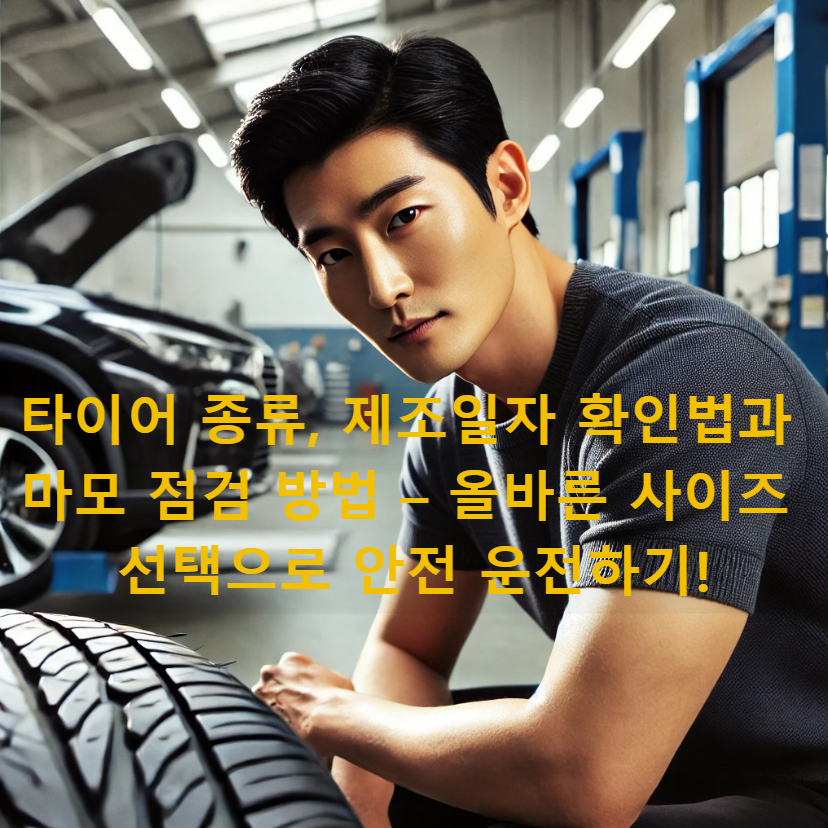 타이어 종류, 제조일자 확인법과 마모 점검 방법