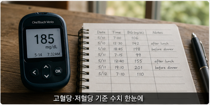 혈당 기준 수치 이해하기
