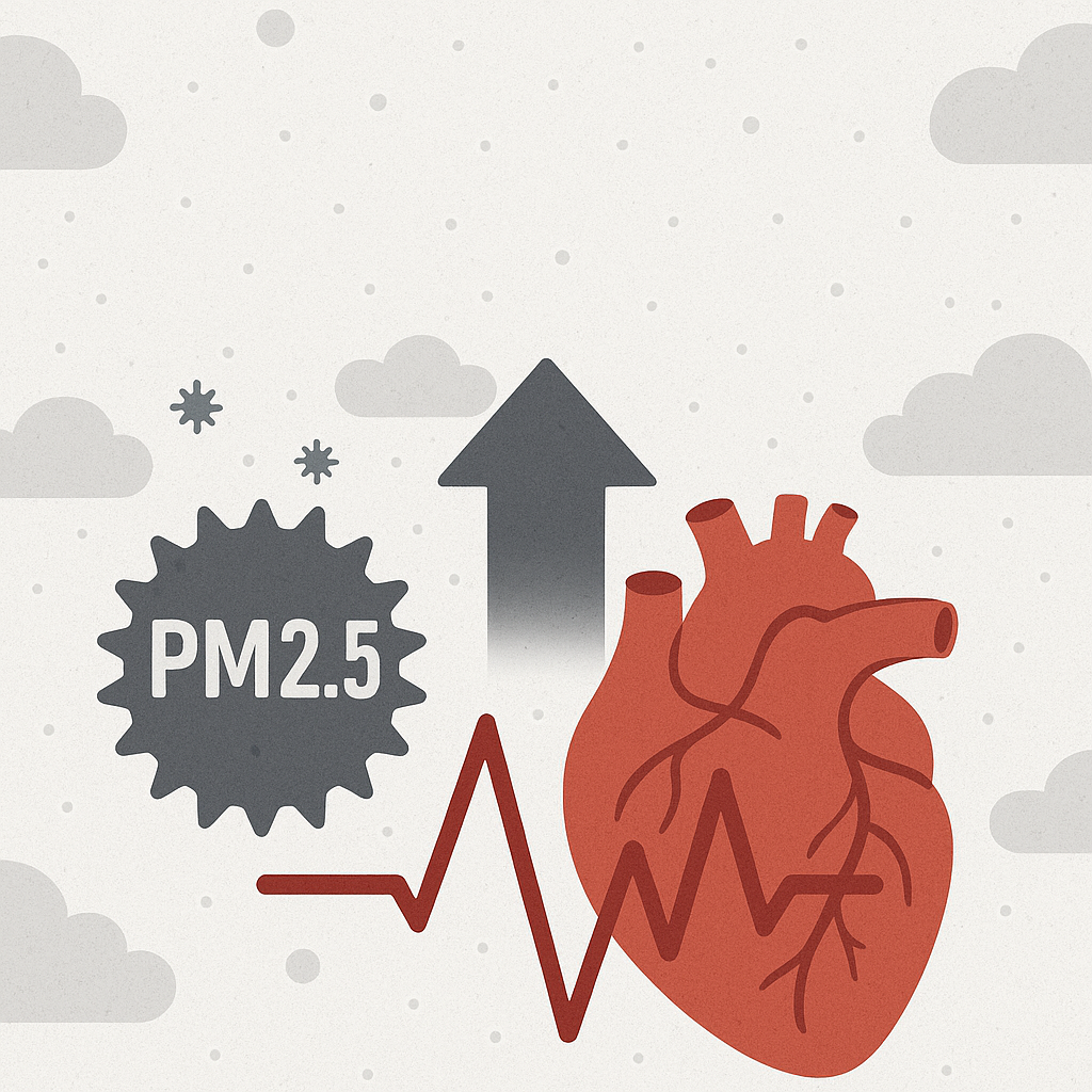 초미세먼지, 심장질환 위험 높힌다. 이미지