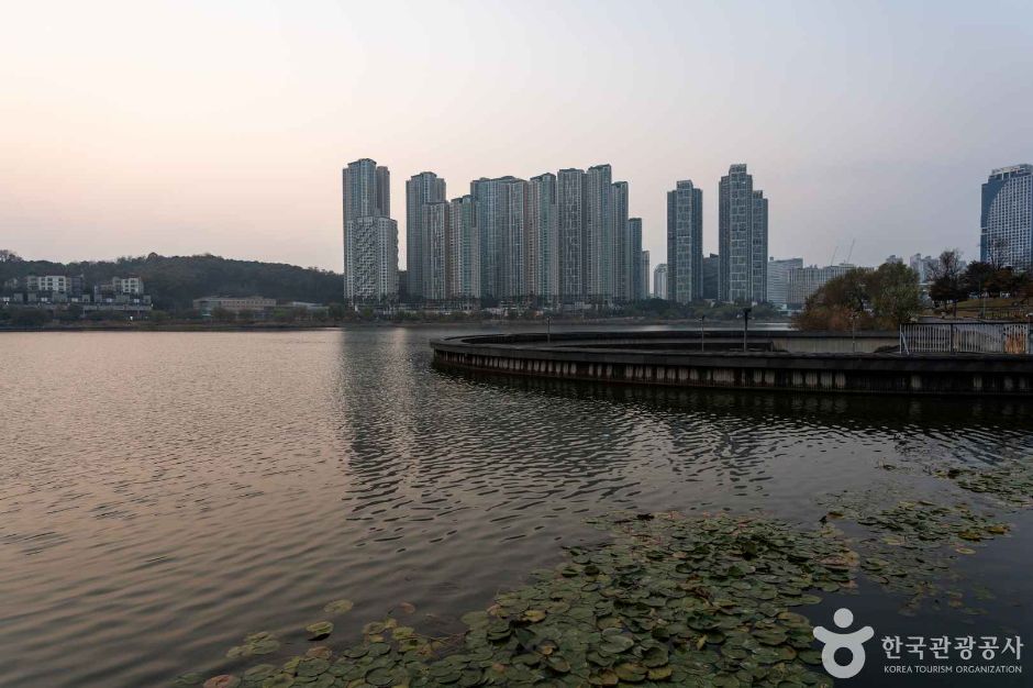 광교호수공원-해질녁-모습