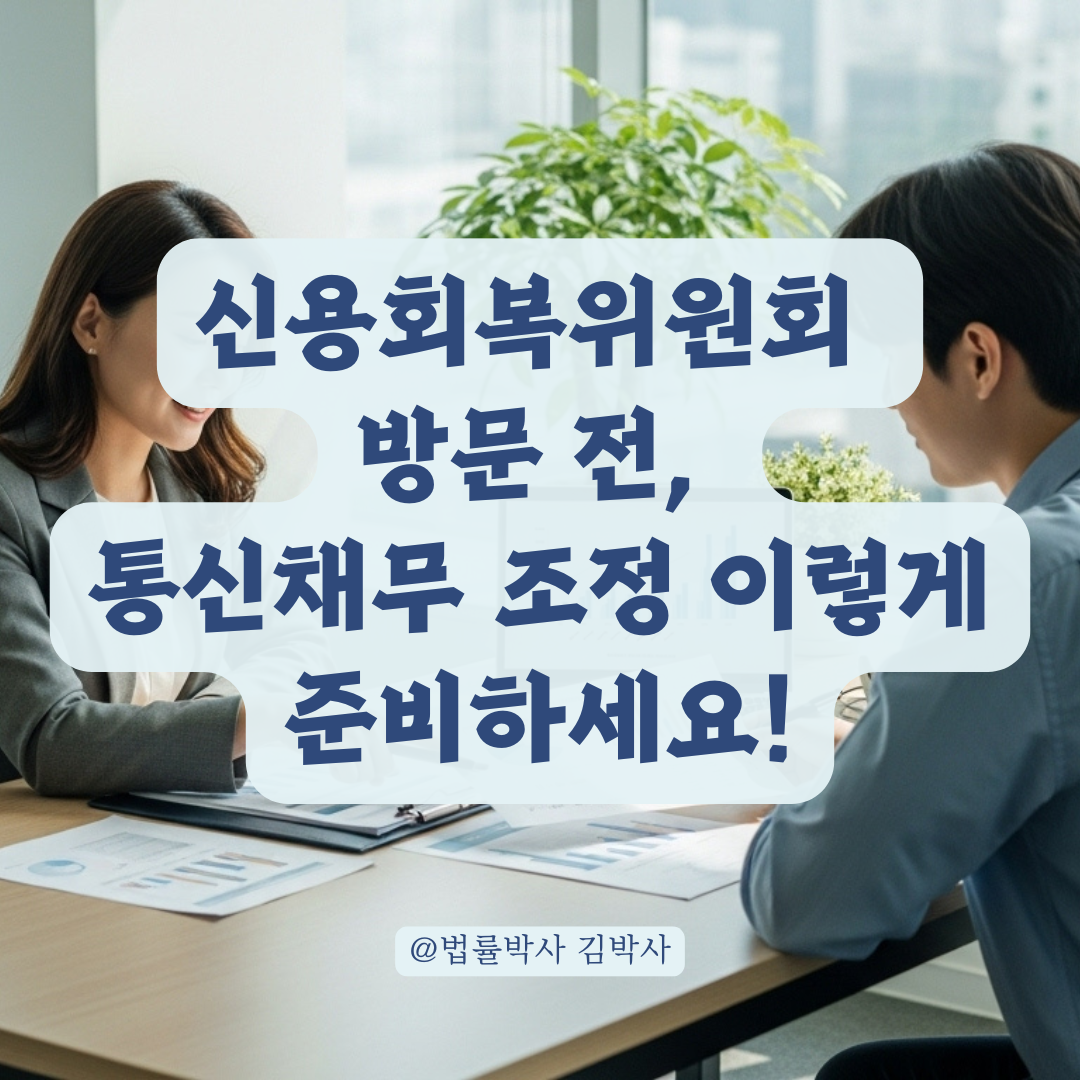신용회복위원회 방문 상담 전 알아둬야 할 통신채무 조정 핵심 포인트.