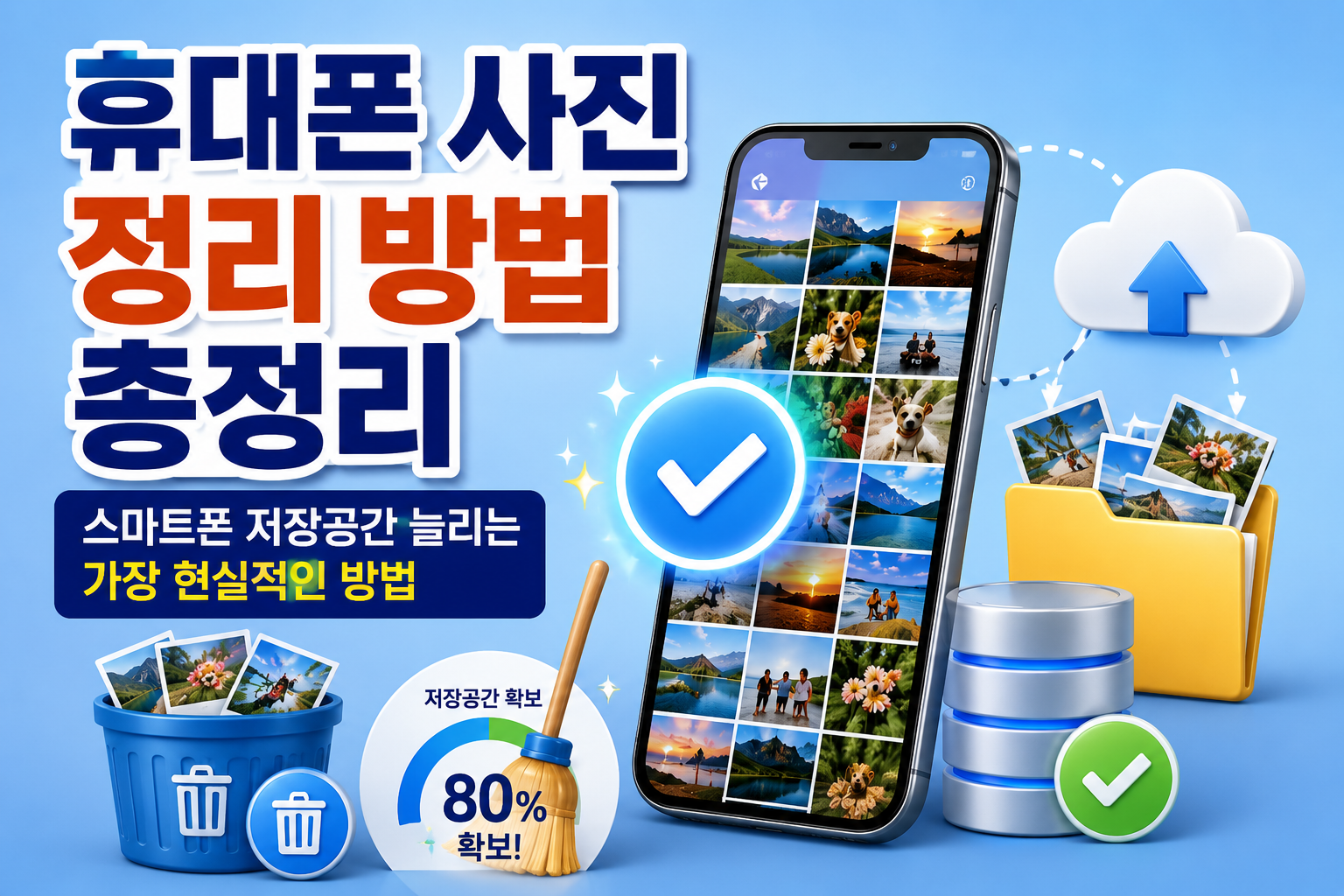 휴대폰 사진 정리 방법 총정리|스마트폰 저장공간 늘리는 가장 현실적인 방법 관련 사진