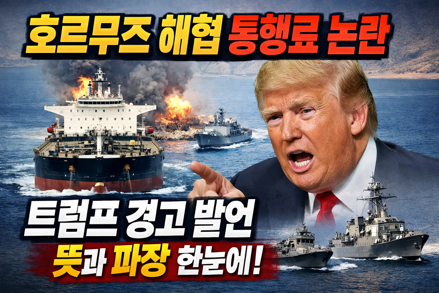 호르무즈 해협 통행료 논란, 트럼프 경고 발언 뜻과 파장 한눈에