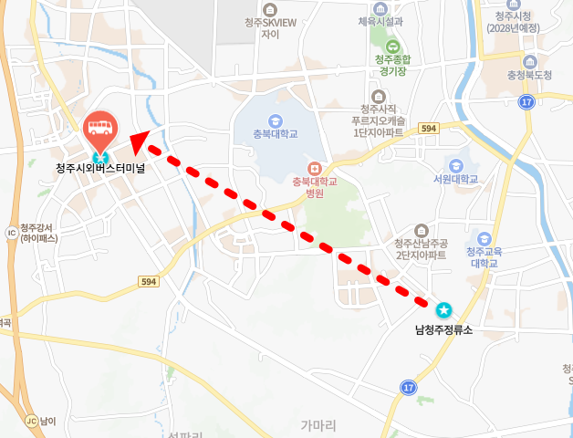 청주버스터미널 위치