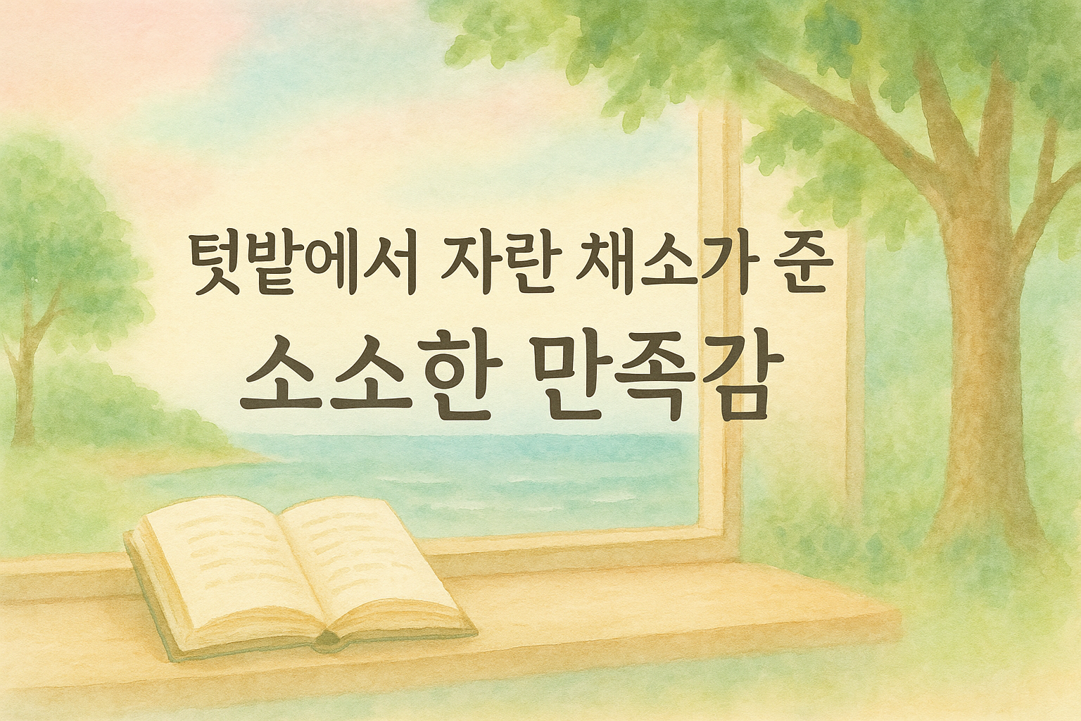 텃밭의 여유로운 풍경