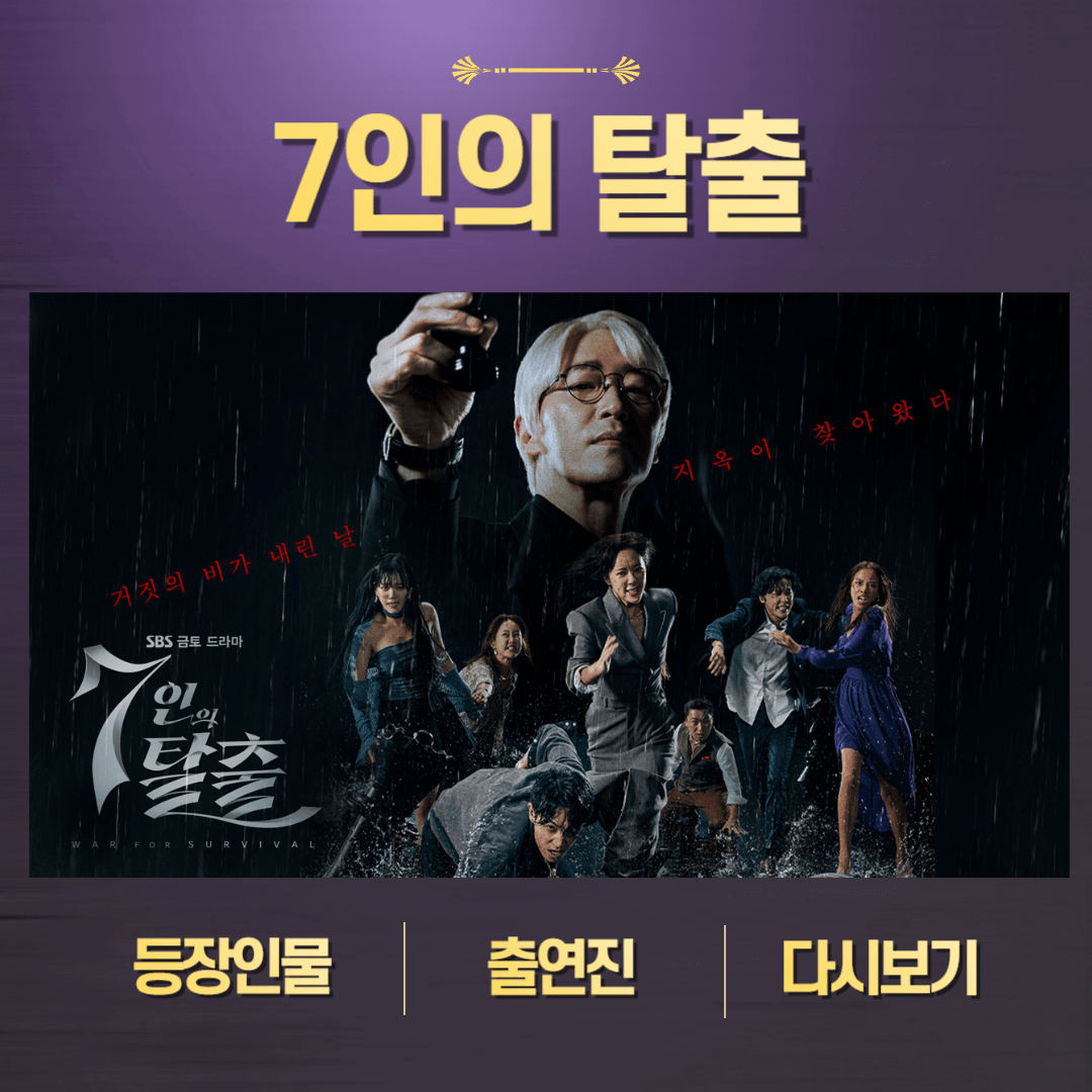7인의 탈출 등장인물 출연진